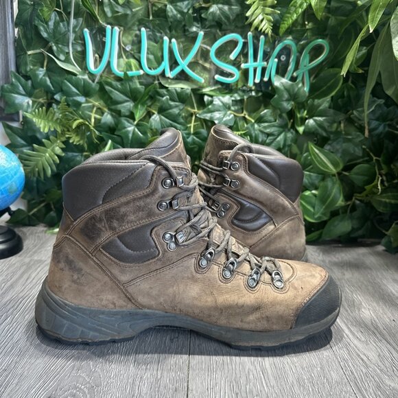 Vasque St. Elias GTX Mens 13 Brown Leather Hiking Boots Vibram Soles main image 5